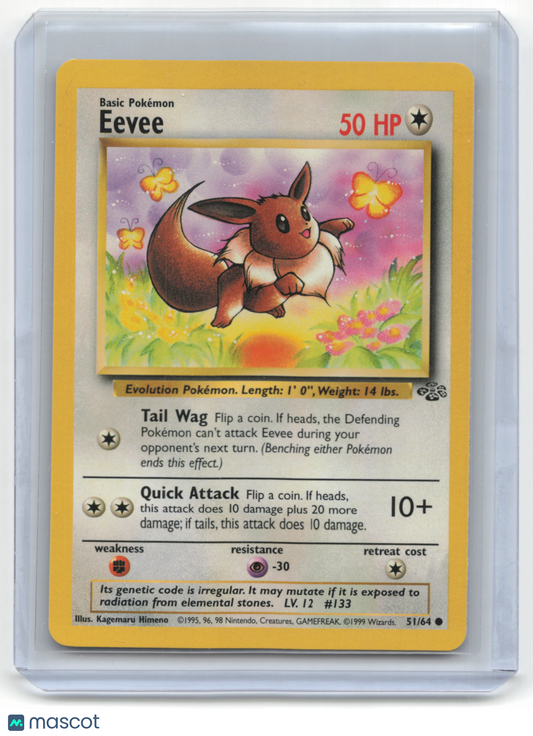 Pokemon TCG Eevee 1999 Pokemon Jungle #51/64 Unlimited - Papa Joey's Collectibles