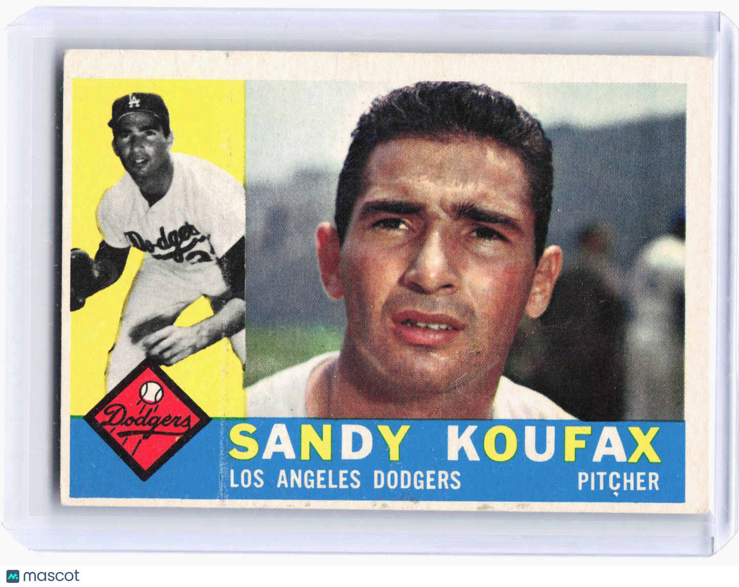 Topps 1960 Topps Baseball—Sandy Koufax #343 —Very Good