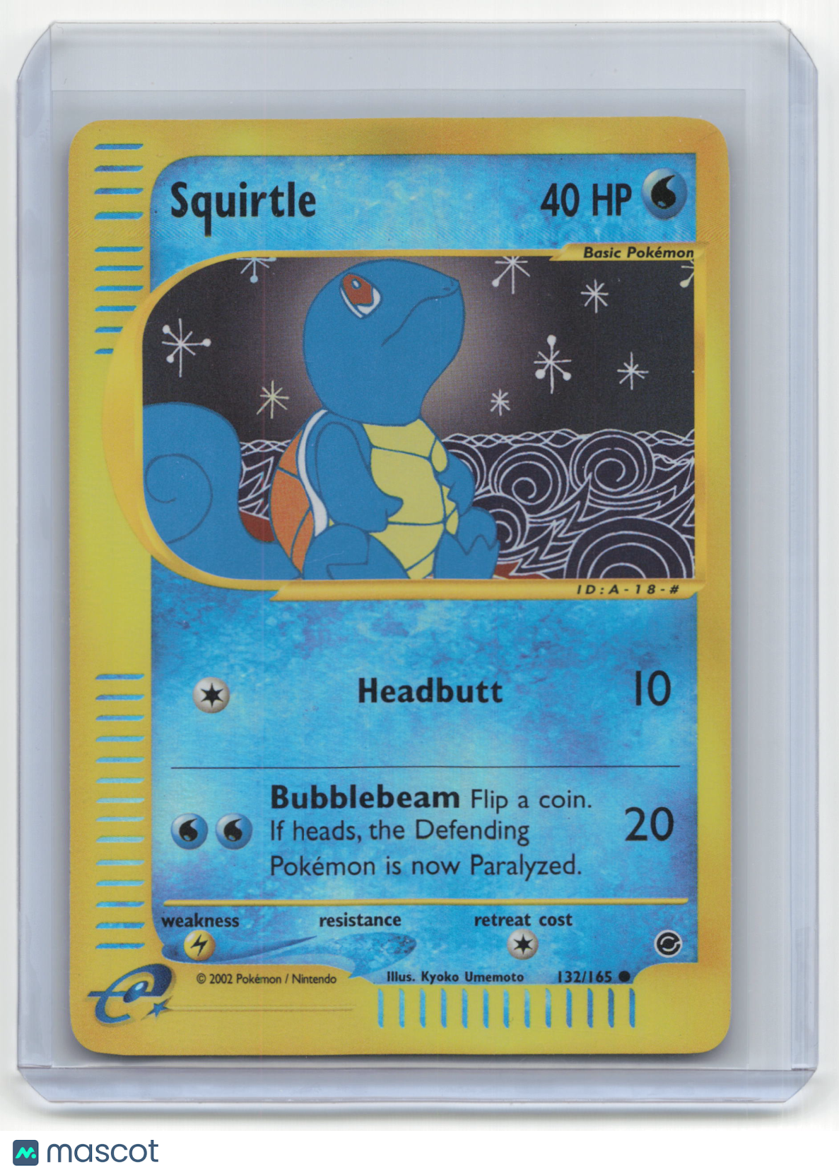 2002 Pokemon Squirtle Expedition Base Set #132/165 Near Mint
