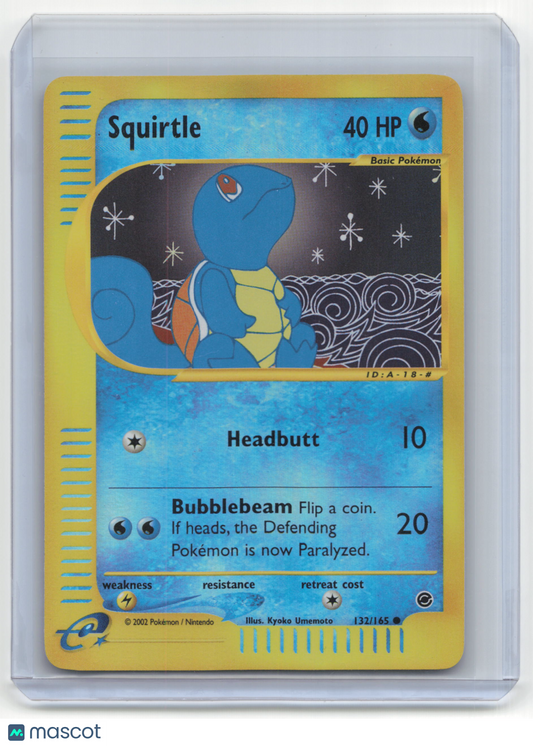 2002 Pokemon Squirtle Expedition Base Set #132/165 Near Mint