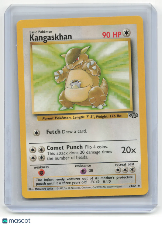 1999 Pokémon Kangaskhan Jungle #5/64 - Papa Joey's Collectibles