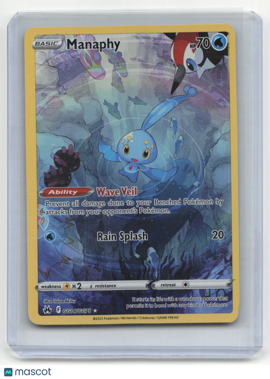 2023 Pokemon Manaphy Crown Zenith #GG06/GG70