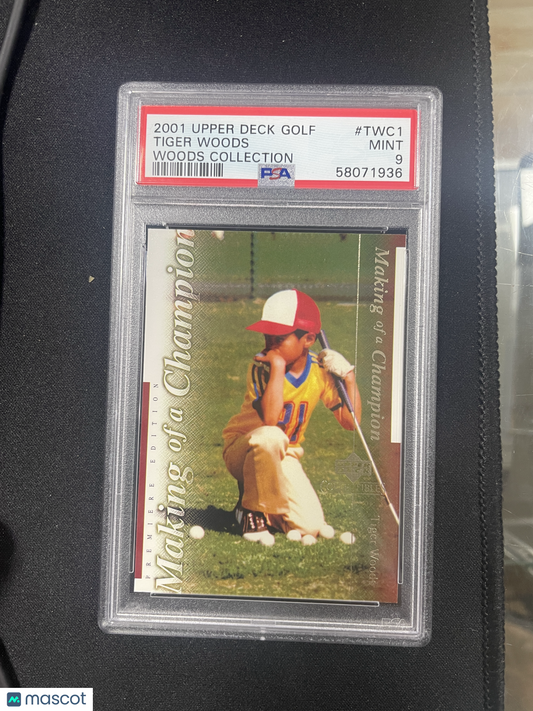 2001 Upper Deck Tiger Woods Collection Golf Tiger Woods #TWC1 PSA 9