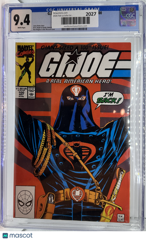 1990 - G.I. Joe, A Real American Hero #100 Marvel Comics CGC 9.4