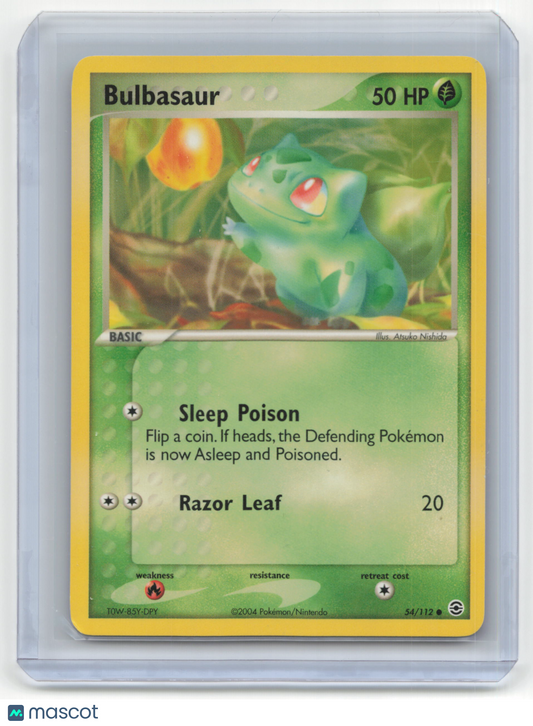2004 Pokemon Bulbasaur EX FireRed & LeafGreen #54/112 Near Mint
