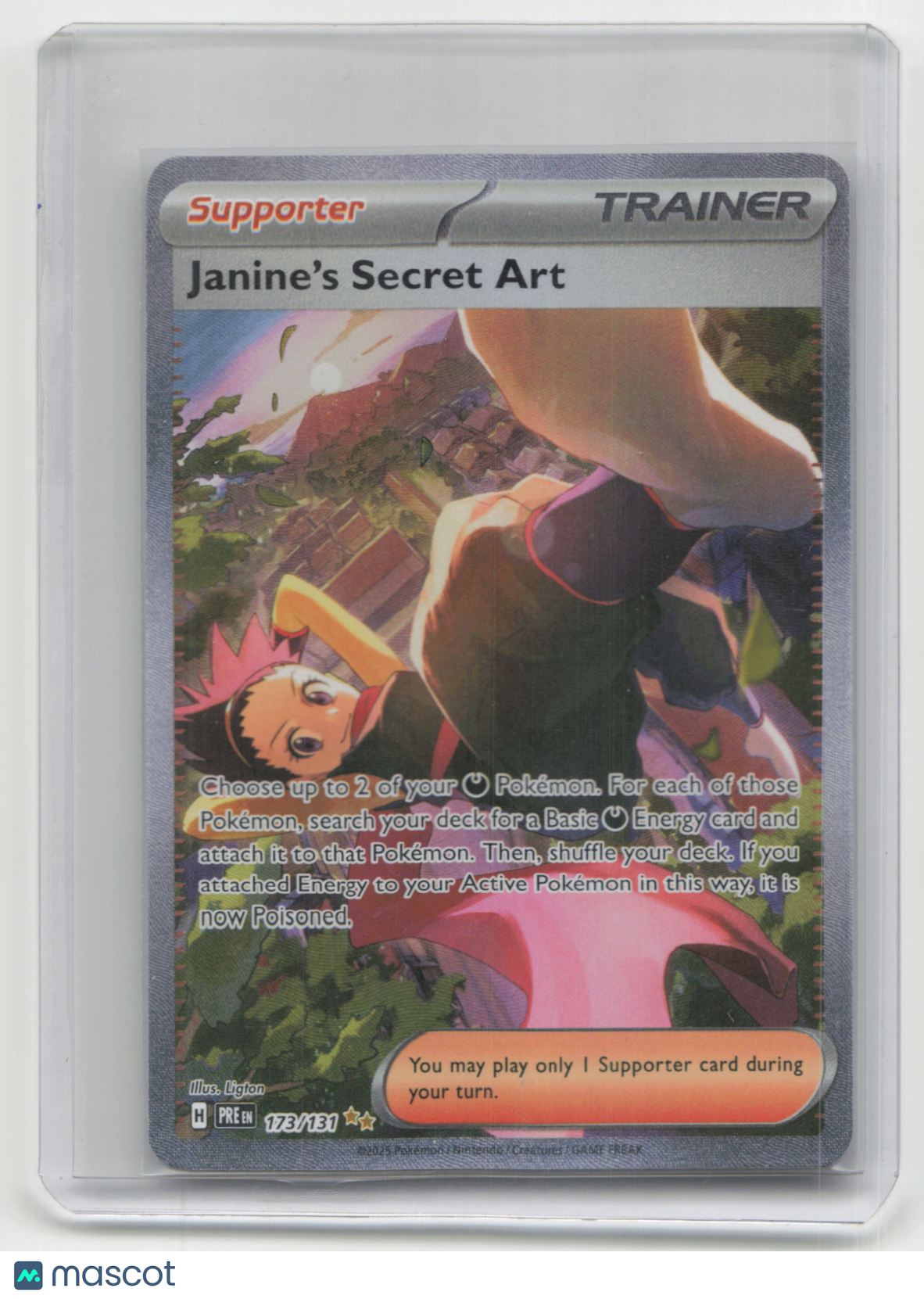 2025 Pokemon TCG Janine's Secret Art Prismatic Evolutions #173/131