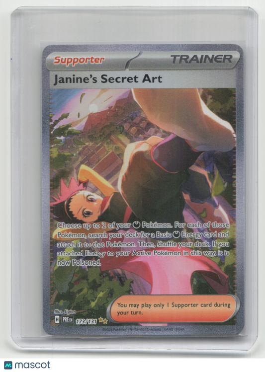 2025 Pokemon TCG Janine's Secret Art Prismatic Evolutions #173/131