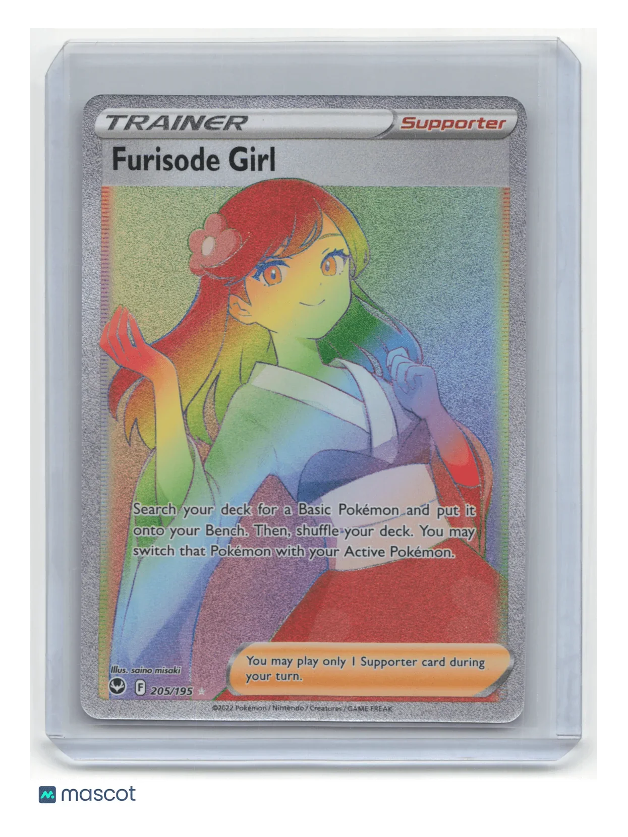 2022 Pokemon Furisode Girl Silver Tempest #205/195 - Papa Joey's Collectibles