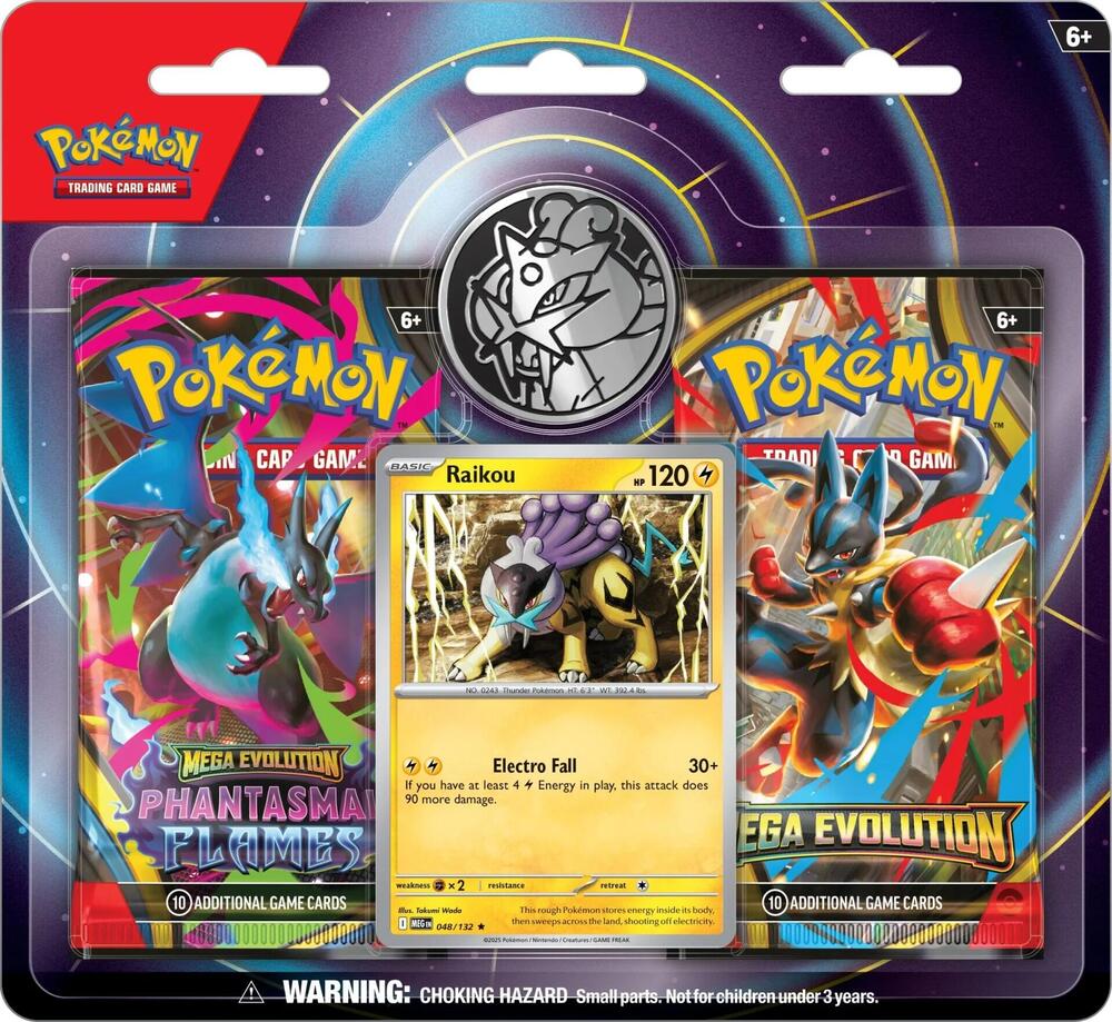 2026 Pokemon TCG: Mega Evolution—2-Pack Blister [Raikou]