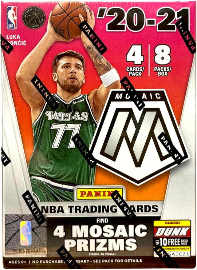 2020-21 Panini Mosaic NBA Basketball Trading Cards Blaster Box
