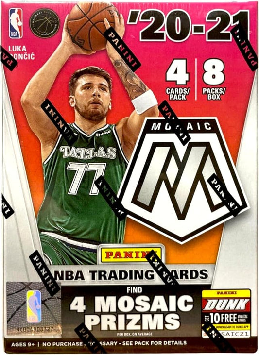 2020-21 Panini Mosaic NBA Basketball Trading Cards Blaster Box