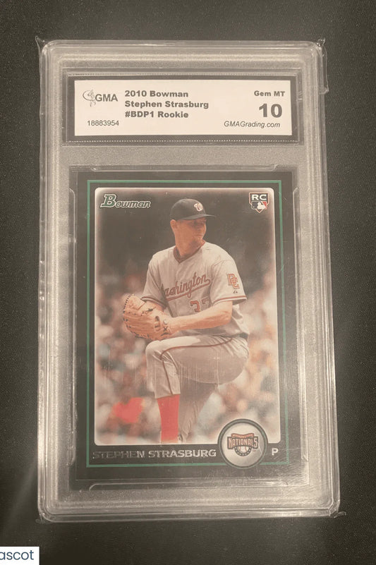2010 Bowman Stephen Strasburg GMA 10 - Papa Joey's Collectibles