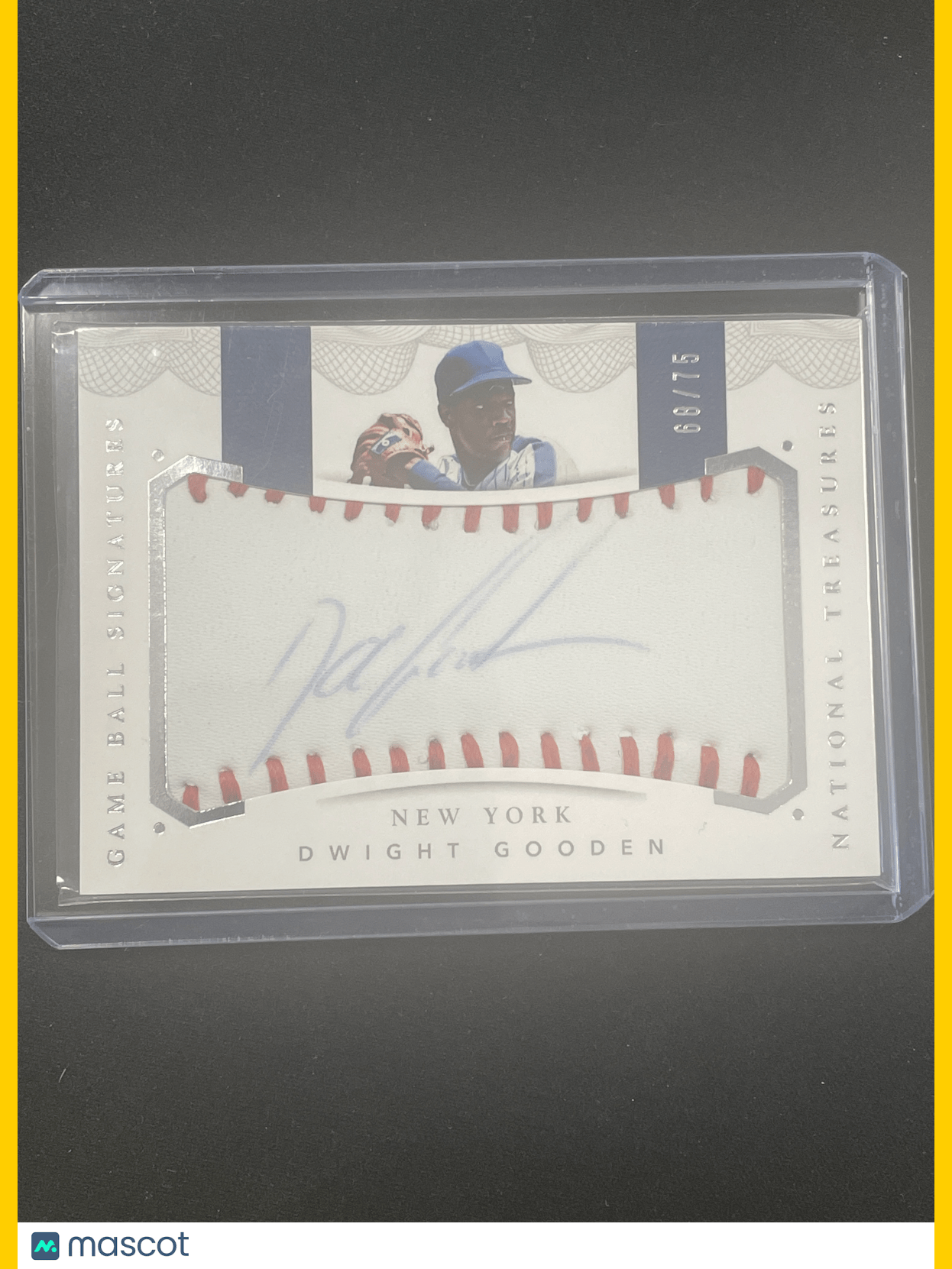 2016 National Treasures Baseball Dwight Gooden Autograph /75 #GBS-DG