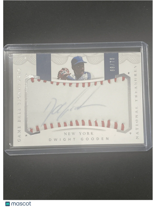 2016 National Treasures Baseball Dwight Gooden Autograph /75 #GBS-DG - Papa Joey's Collectibles