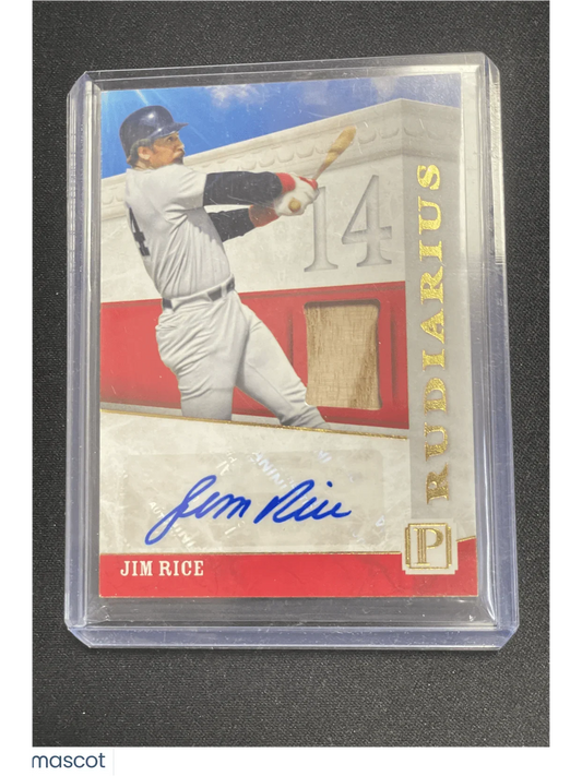 2016 Pantheon Baseball Jim Rice Autograph Relic /25 - Papa Joey's Collectibles