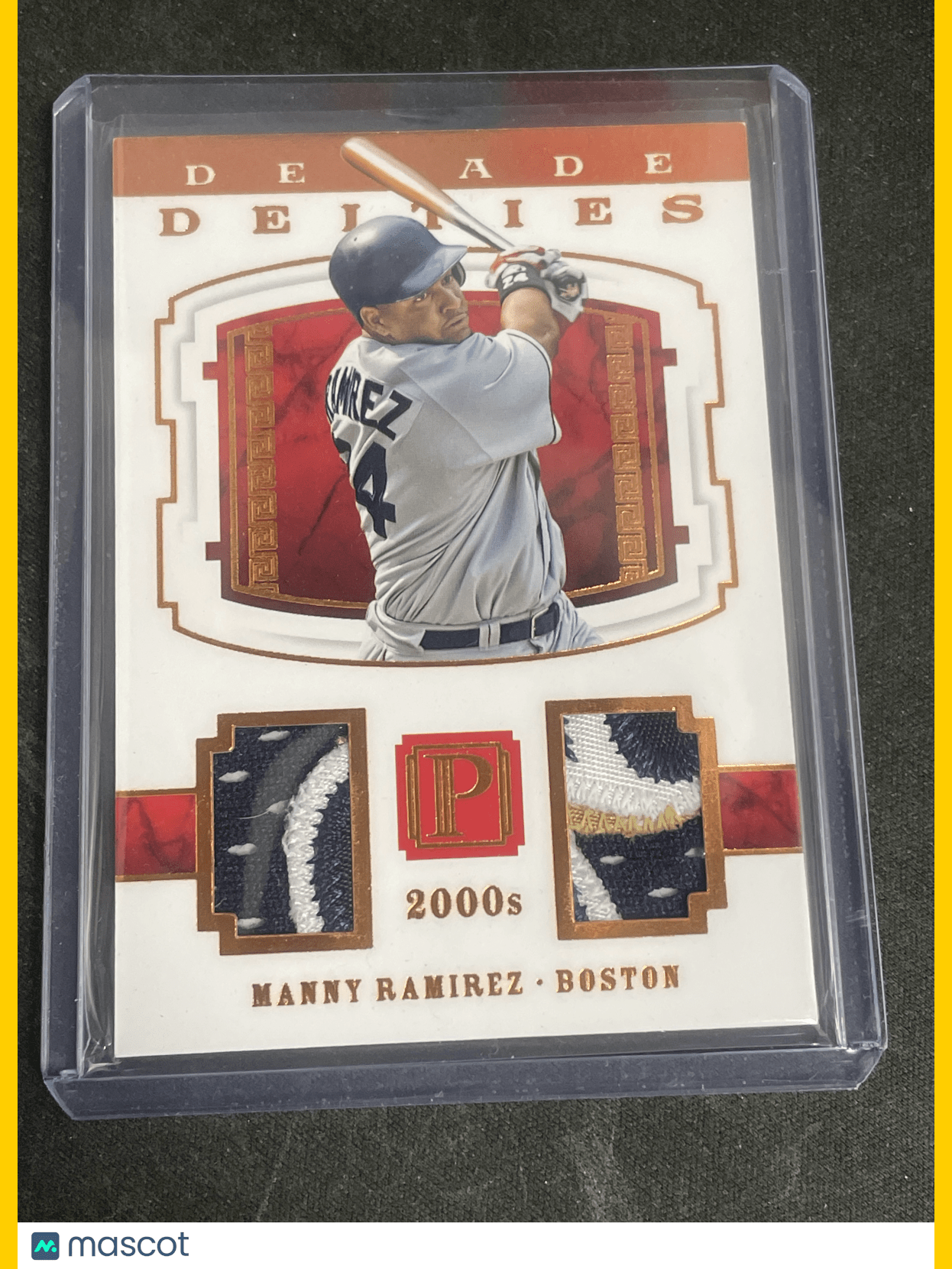 2016 Pantheon Baseball Manny Ramirez Relic /5 #DD-MR