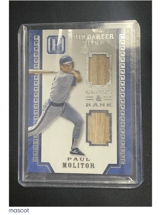 2016 Pantheon Baseball Paul Molitor Relic /99 - Papa Joey's Collectibles