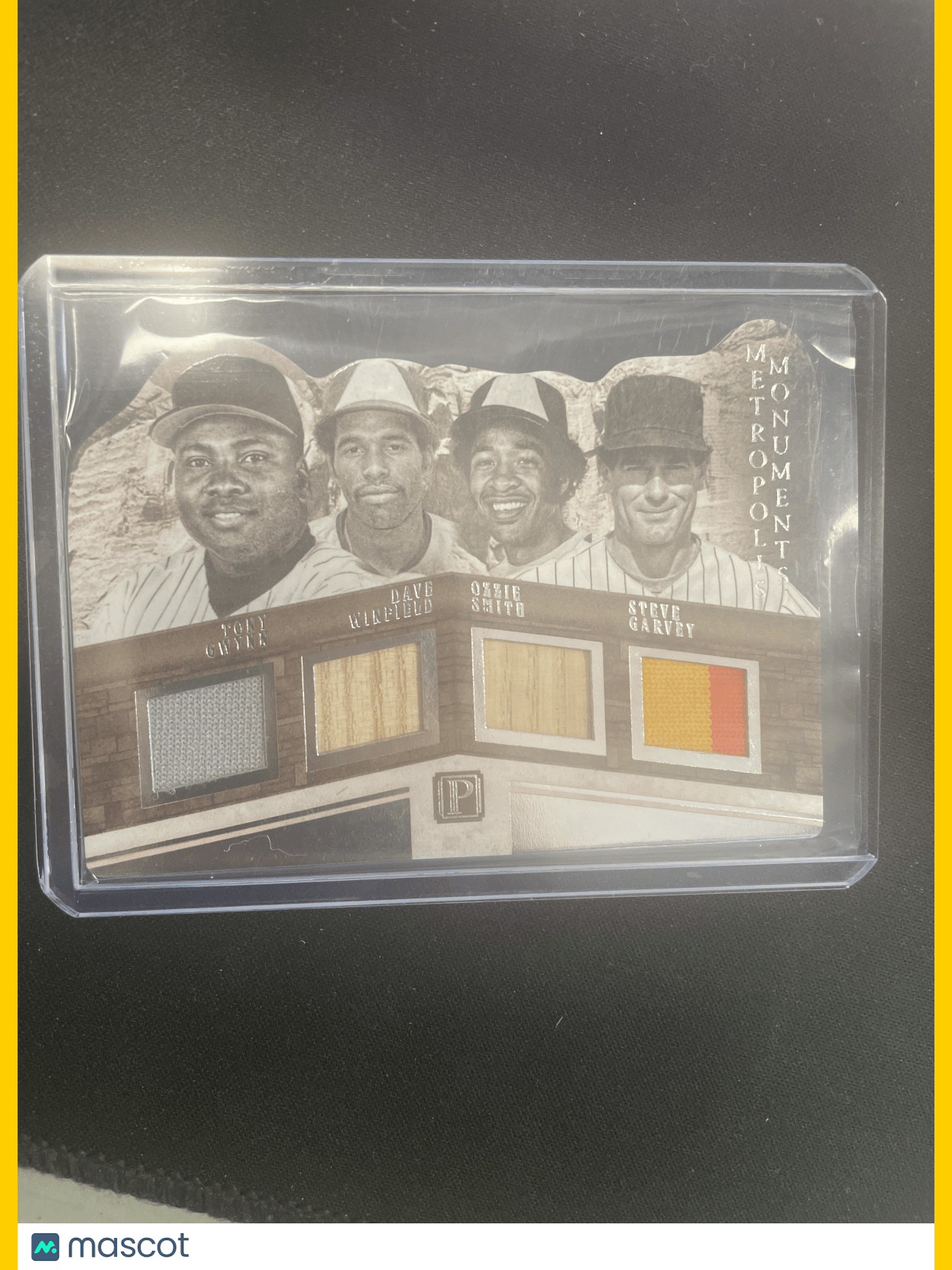 2016 Pantheon Baseball Smith Garvey Gwynn Winfield Relic #MM-SDP