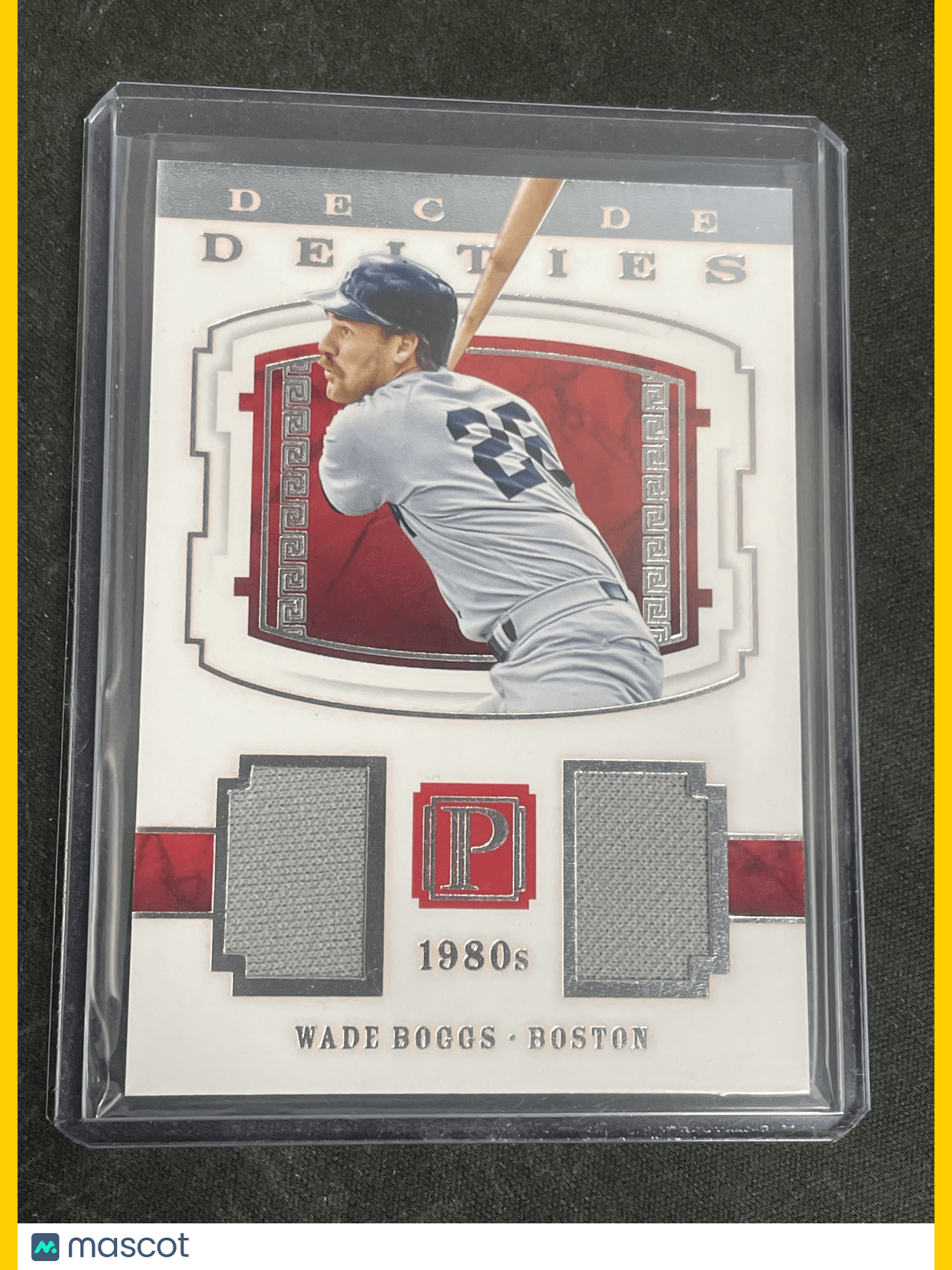 2016 Pantheon Baseball Wade Boggs Relic 1/99 #DD-WB