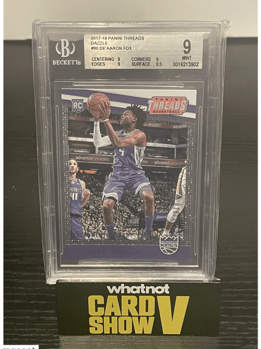 2017-18 Panini Threads Dazzle De'Aaron Fox #90 BGS 9 - Papa Joey's Collectibles