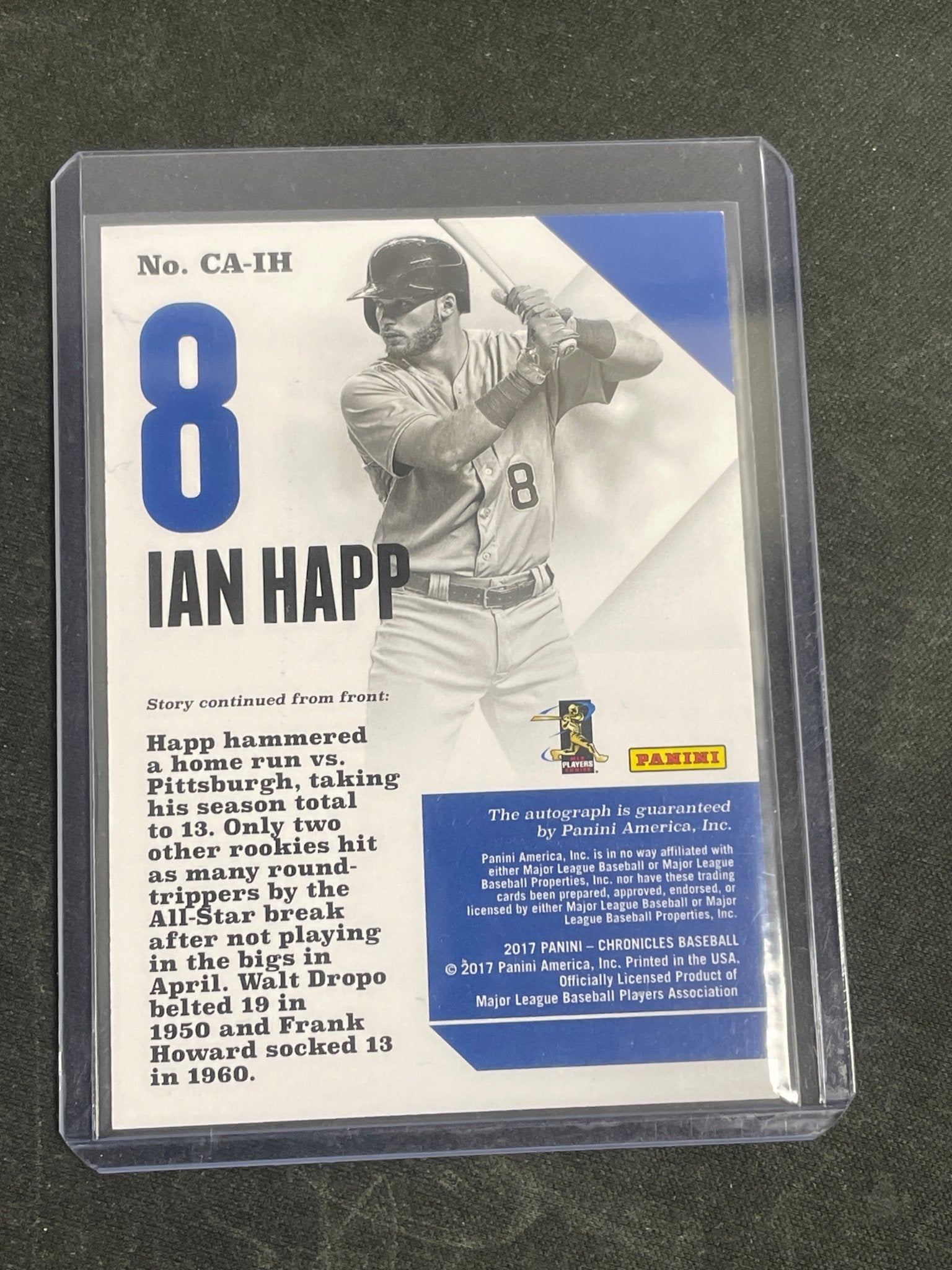 2017 Chronicles Baseball Ian Happ Autograph