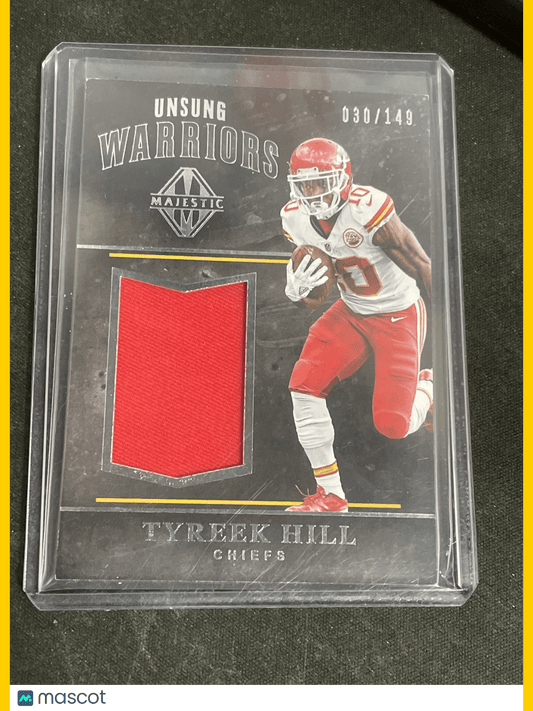 2017 Majestic Football Tyreek Hill /149 Red Patch #UW-14