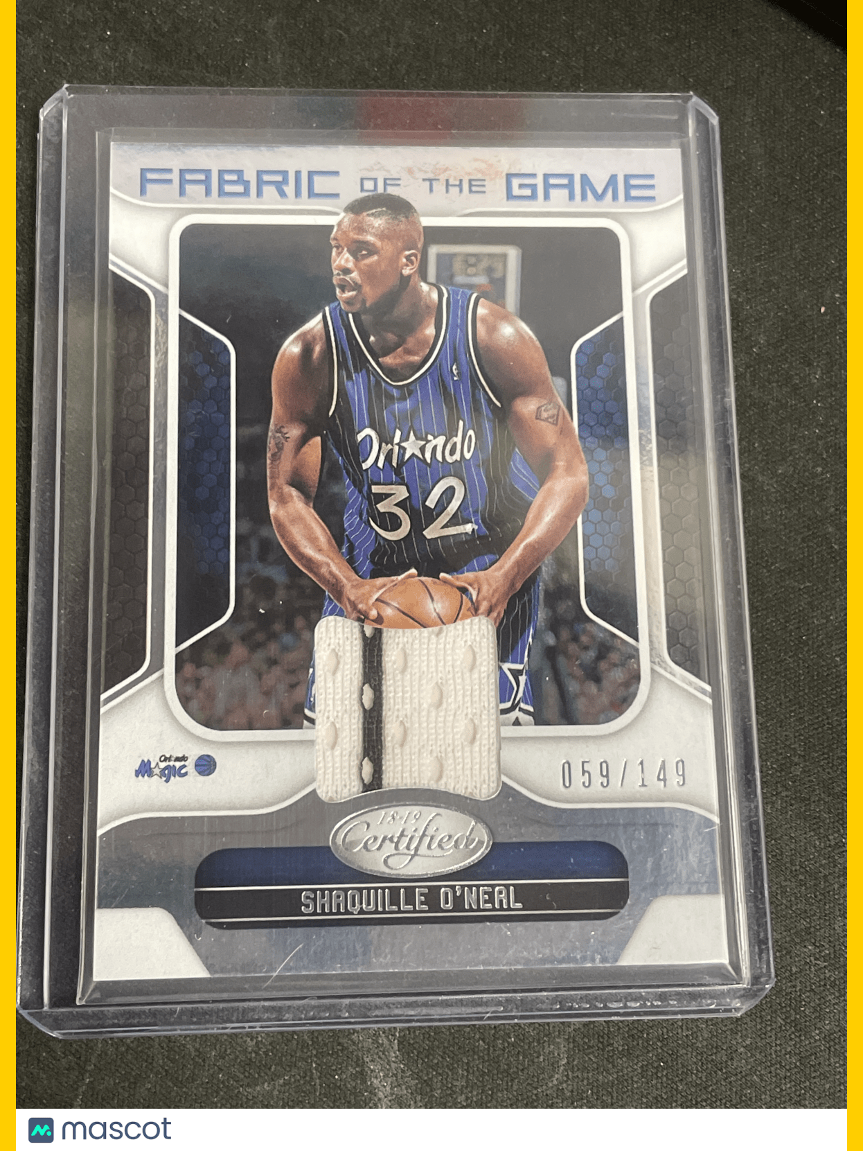 2018 Certified Basketball Shaquille O'Neal Relic /149 #FB-SON