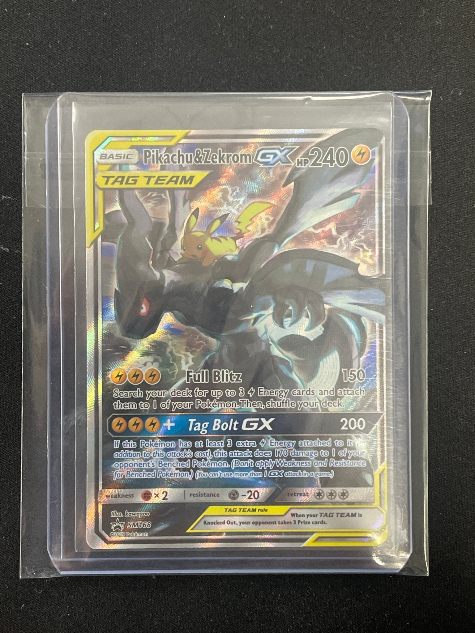 2019 Pokémon TCG Pikachu Zekrom #SM168