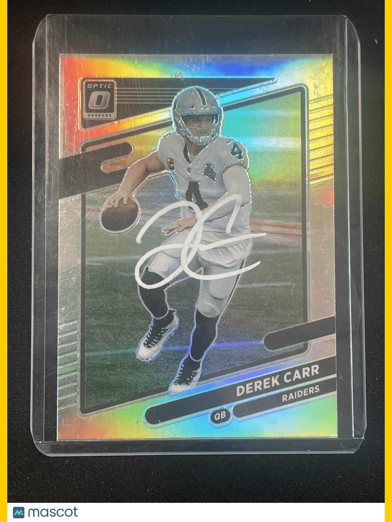 2021 Donruss Optic Football Derek Carr Autograph w/COA #41