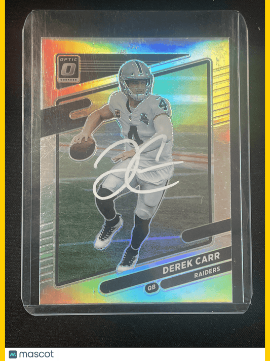 2021 Donruss Optic Football Derek Carr Autograph w/COA #41