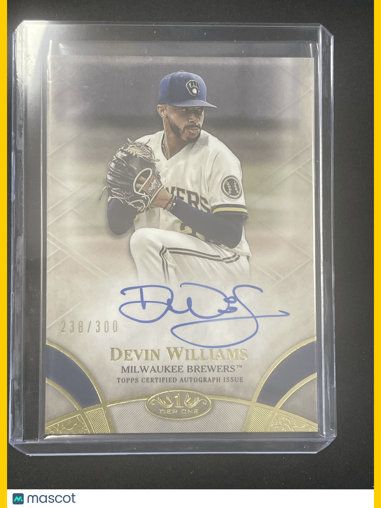 2021 Tier One Baseball Devin Williams Autograph /300 #BOA-DW