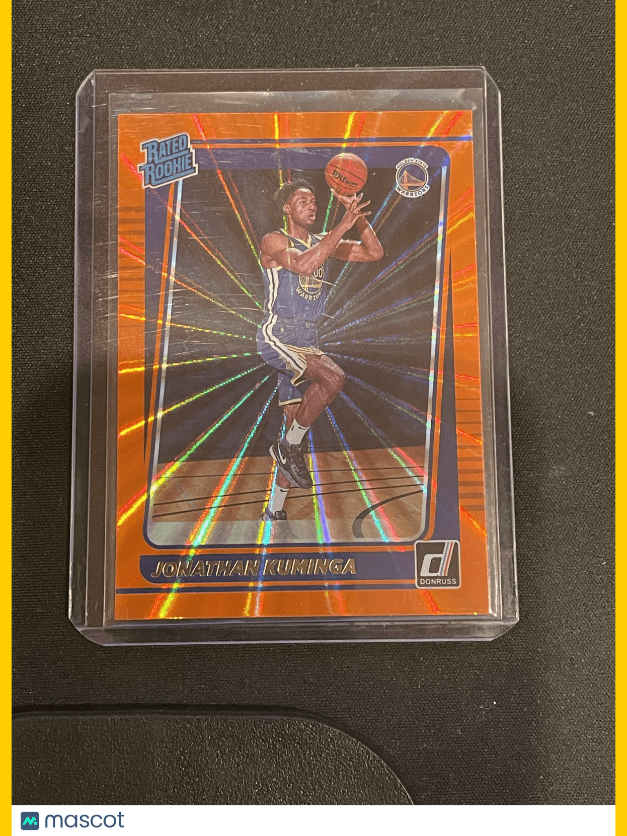 2022 2021-22 Panini Donruss Basketball Jonathan Kuminga Orange Laser #240