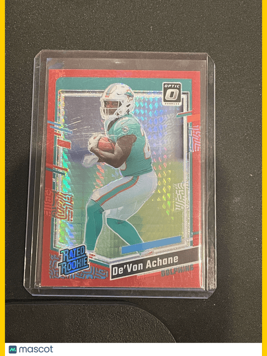 2023 Donruss Optic Football De'von Achane Asia Red #269