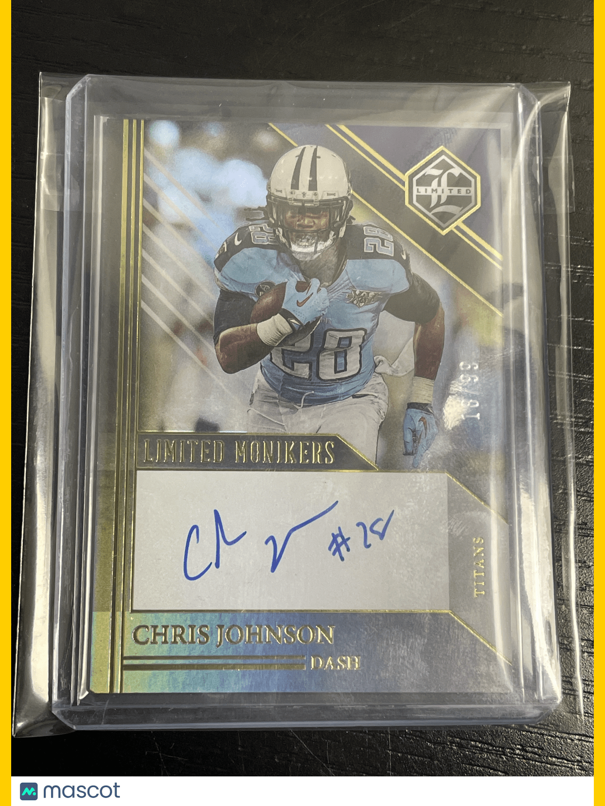 2023 Limited Football Chris Johnson Autograph /99 #MON-CJO