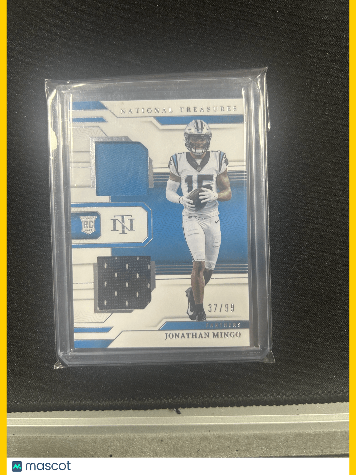 2023 National Treasures Football Jonathan Mingo Relic /99