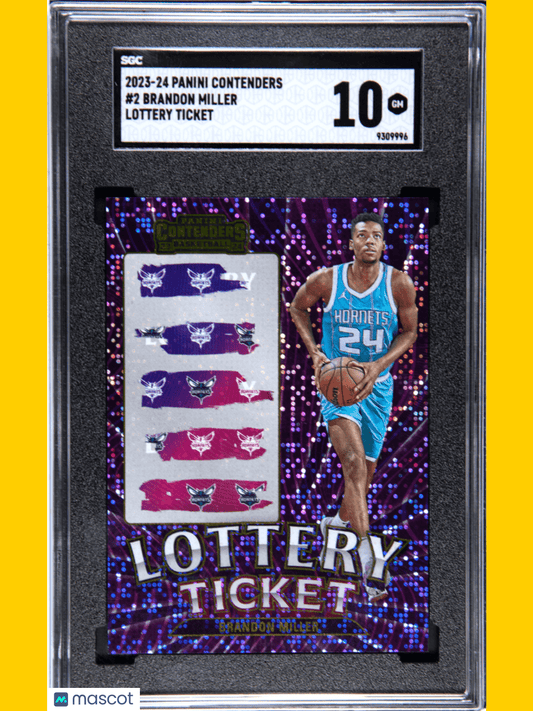 2023 Panini Contenders Basketball Brandon Miller Lottery Ticket #2 SGC 10