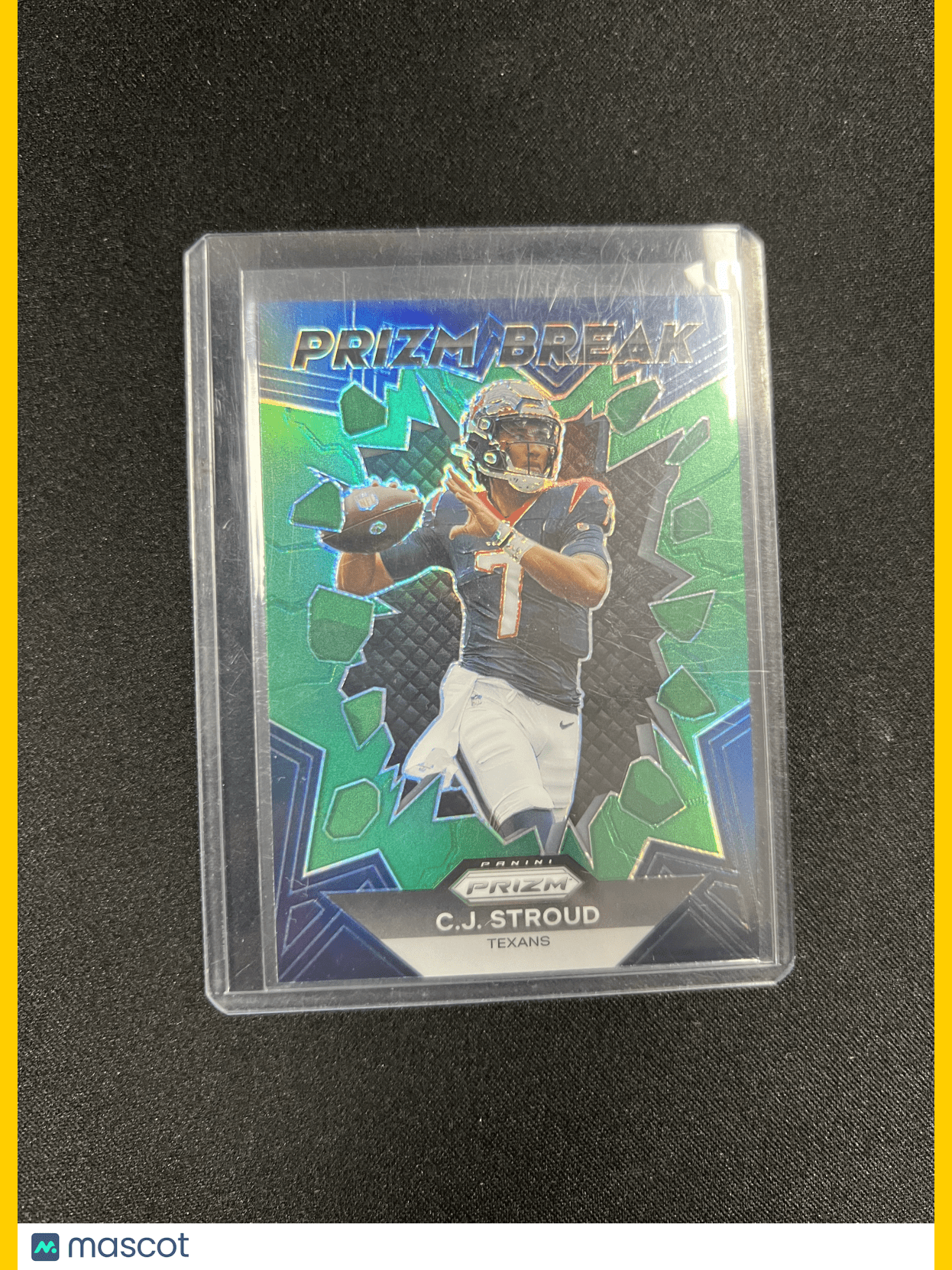 2023 Prizm Football CJ Stroud Prizm Break Green Prizm #PB-6