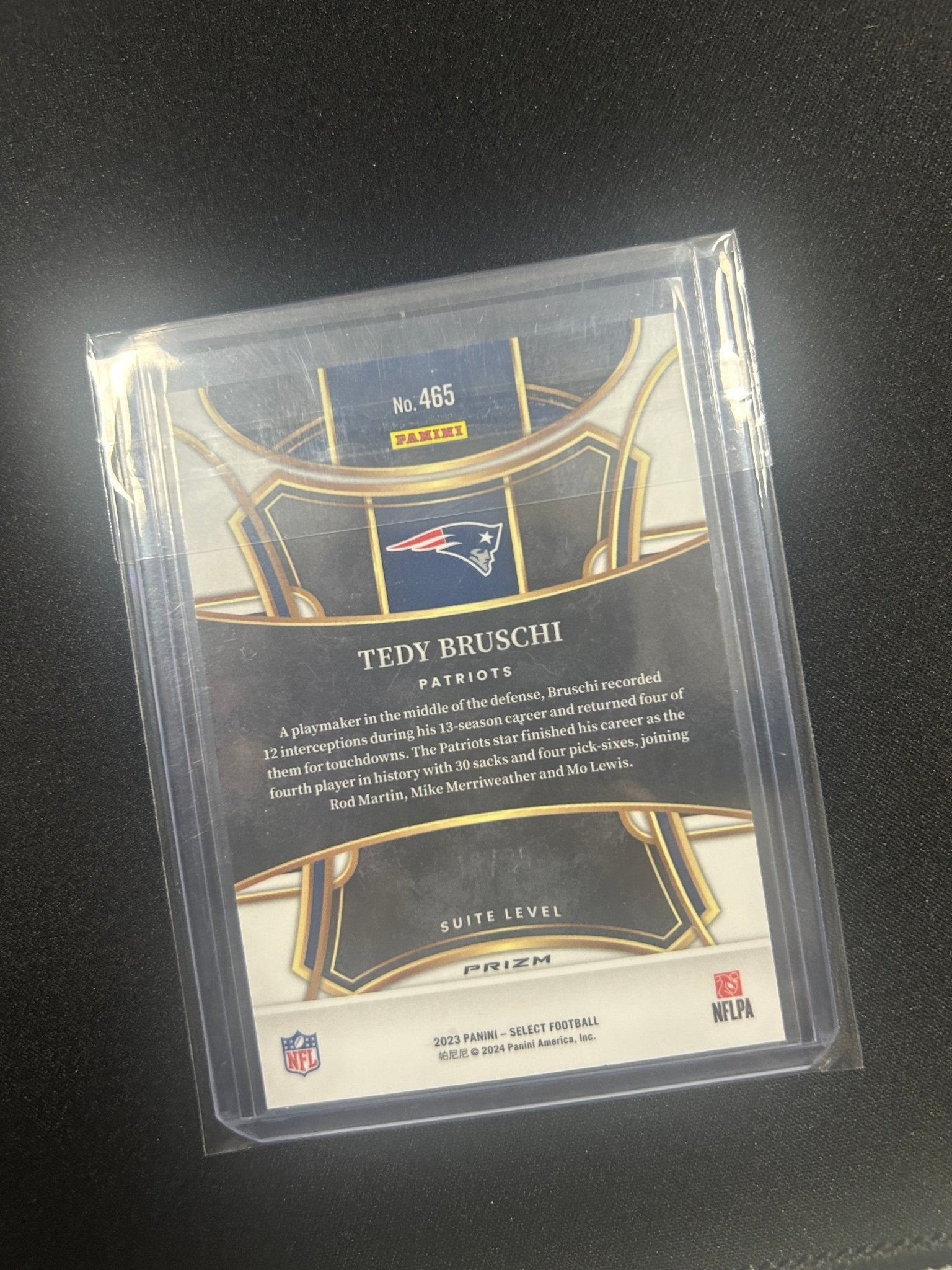 2023 Select Football Teddy Bruschi /35 #465