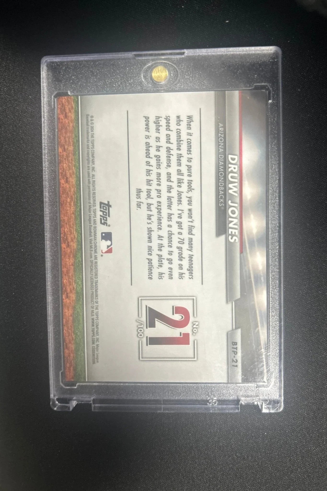 2024 Chrome Baseball Druw Jones 12/50 - Papa Joey's Collectibles