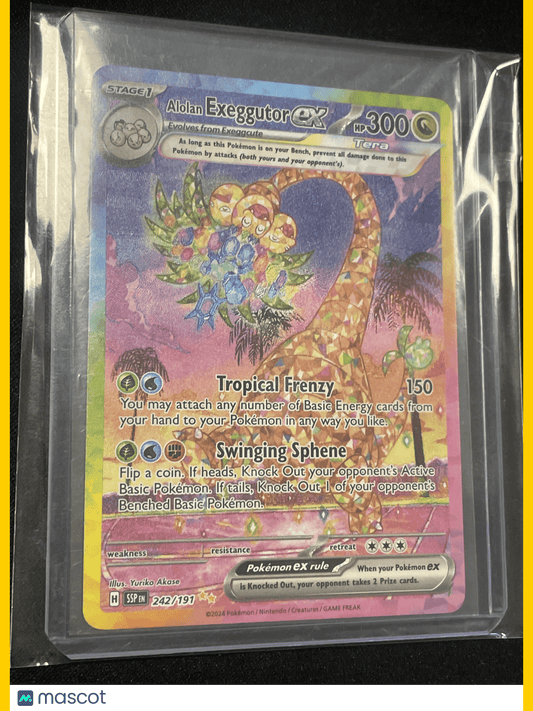 2024 Pokémon TCG alolan Exeggutor ex #242/191