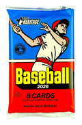 2026 Topps Heritage Baseball Hobby Pack