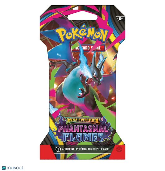 2025 Pokémon TCG: Mega Evolution—Phantasmal Flames Sleeved Booster Pack