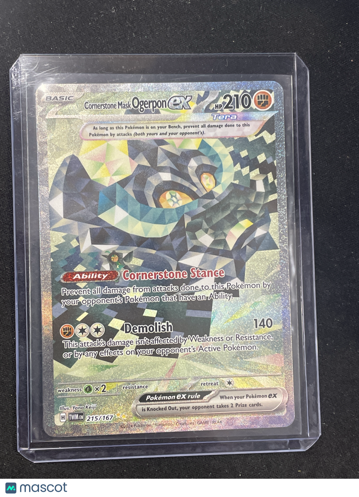 2024 Pokémon TCG Cornerstone Mask Ogerpon #215/167