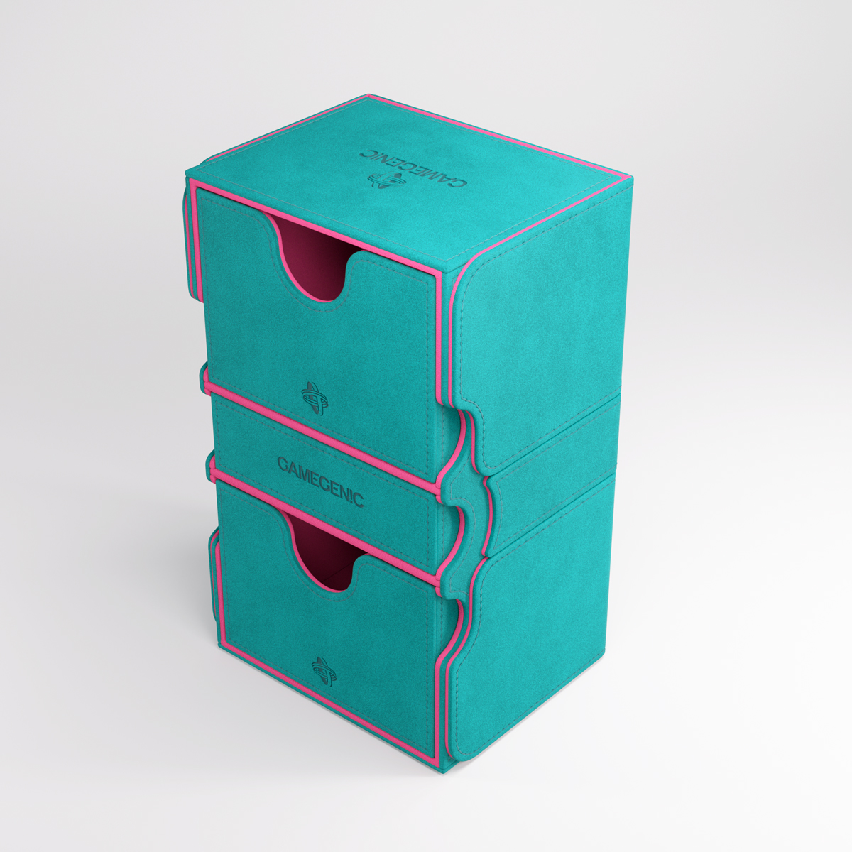 Gamegenic Stronghold 200+ XL Convertible Teal/Pink Deck Box