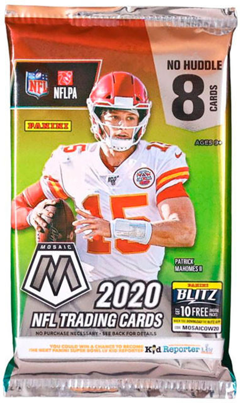 2020 Panini Mosaic Football No Huddle Hobby Pack