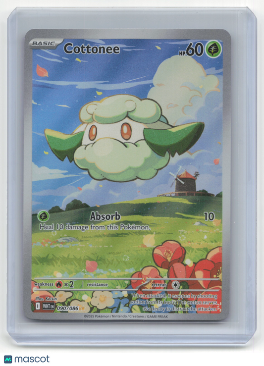 2025 Pokemon Cottonee White Flare #90/86 Near Mint