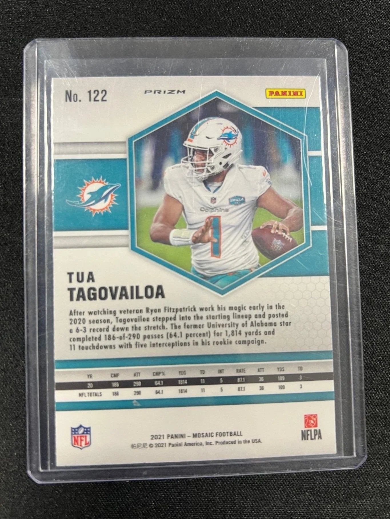 22021 Mosaic Football Tua Tagovailoa Genesis #122 - Papa Joey's Collectibles
