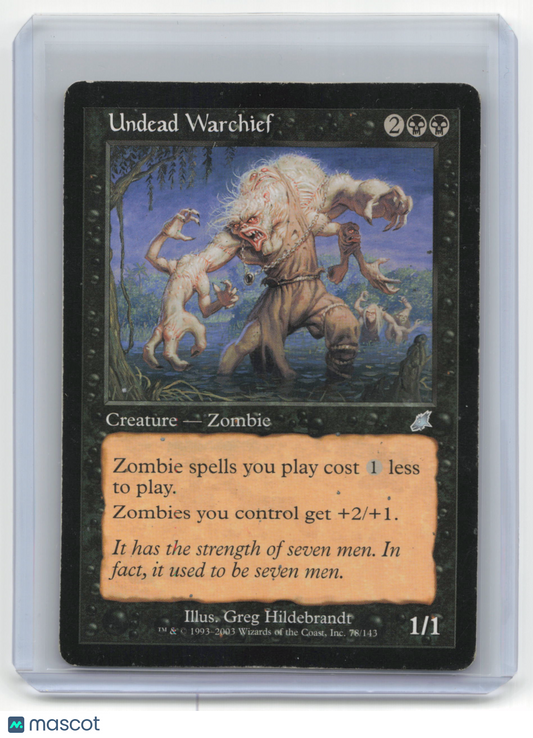 2003 Magic: The Gathering Undead Warchief Scourge #78/143 Heavily Played