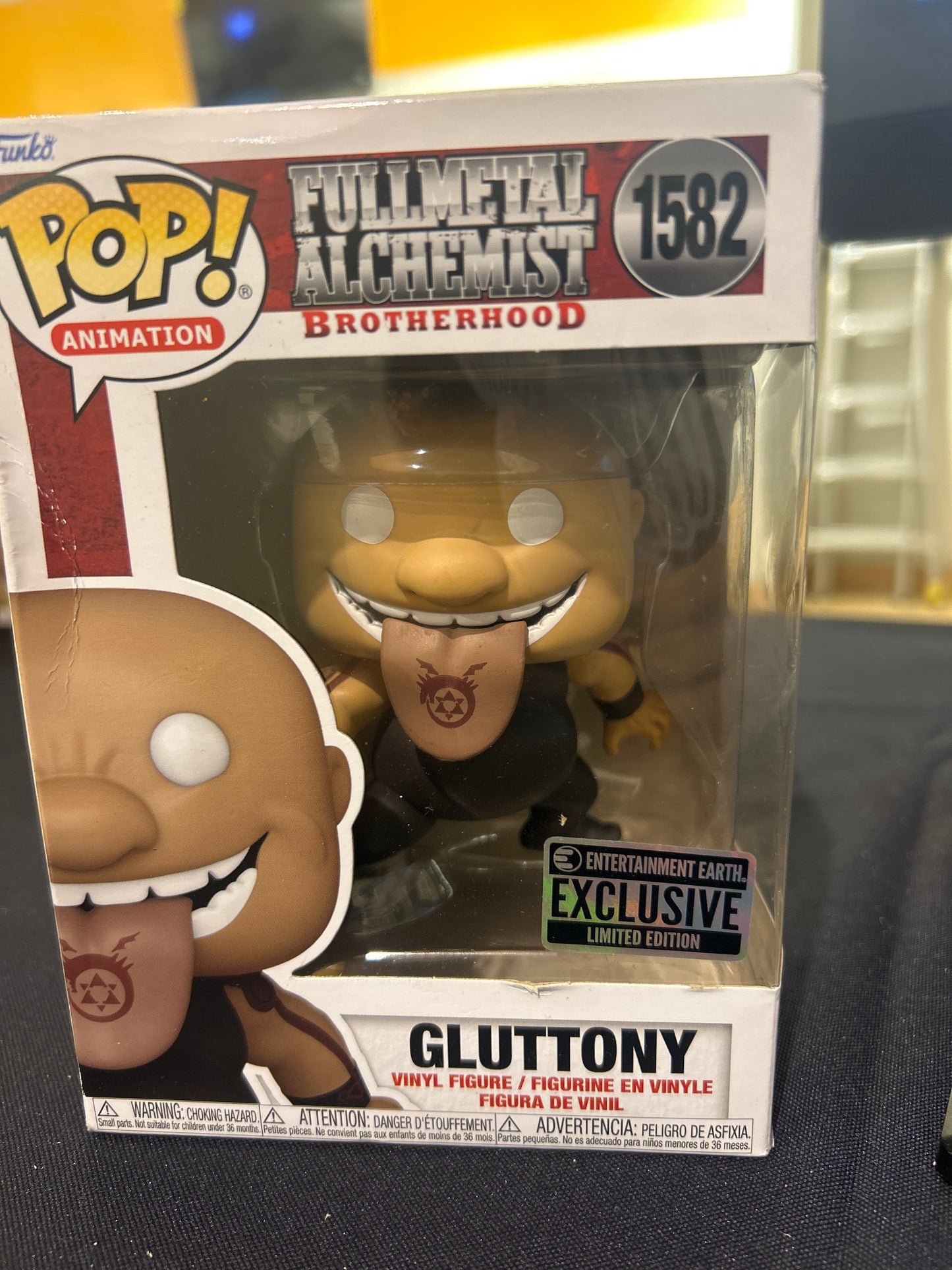 POP! ANIMATION FULLMETAL ALCHEMIST 1582 GLUTTONY  Limited Edition