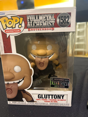 POP! ANIMATION FULLMETAL ALCHEMIST 1582 GLUTTONY  Limited Edition